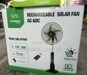 Suiming Energy Rechargeable 18 Solar Fan