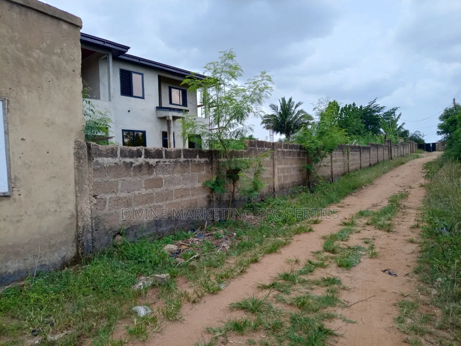 Titled, Walled, Gated Plot With Single Room at Nsakina Route Accra