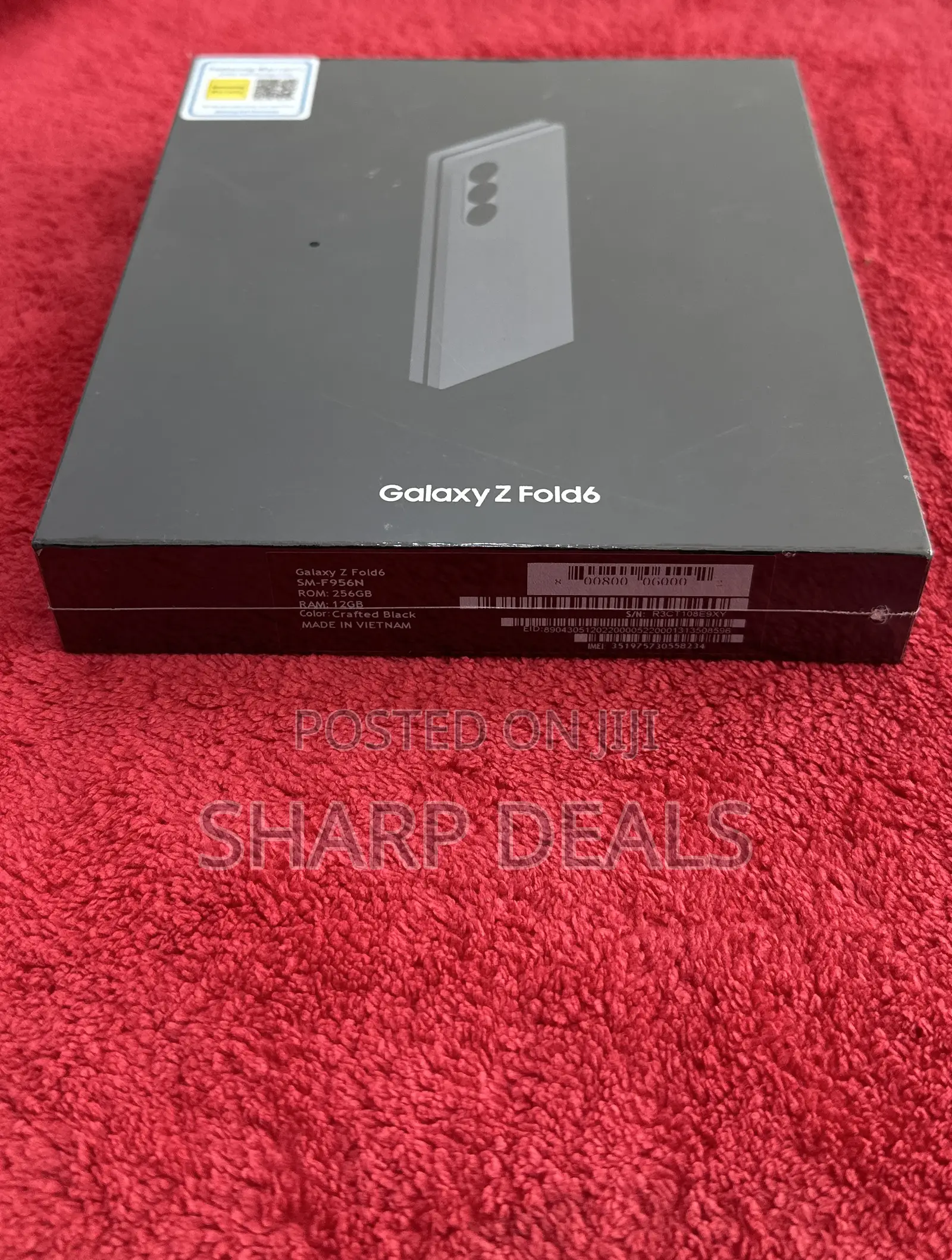 New Samsung Galaxy Z Fold6 256 GB Black