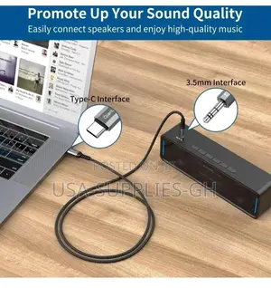 Qianlink Usb C To 3.5mm Audio Aux Jack 3.3ft Cable From Usa