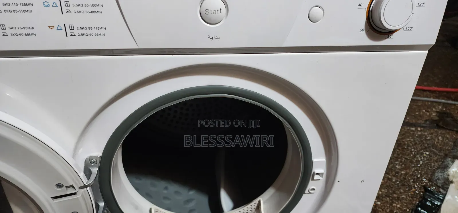 8kg Washing Machine Dryer Wansa Gold Is Air-Vented Clothes Dryer