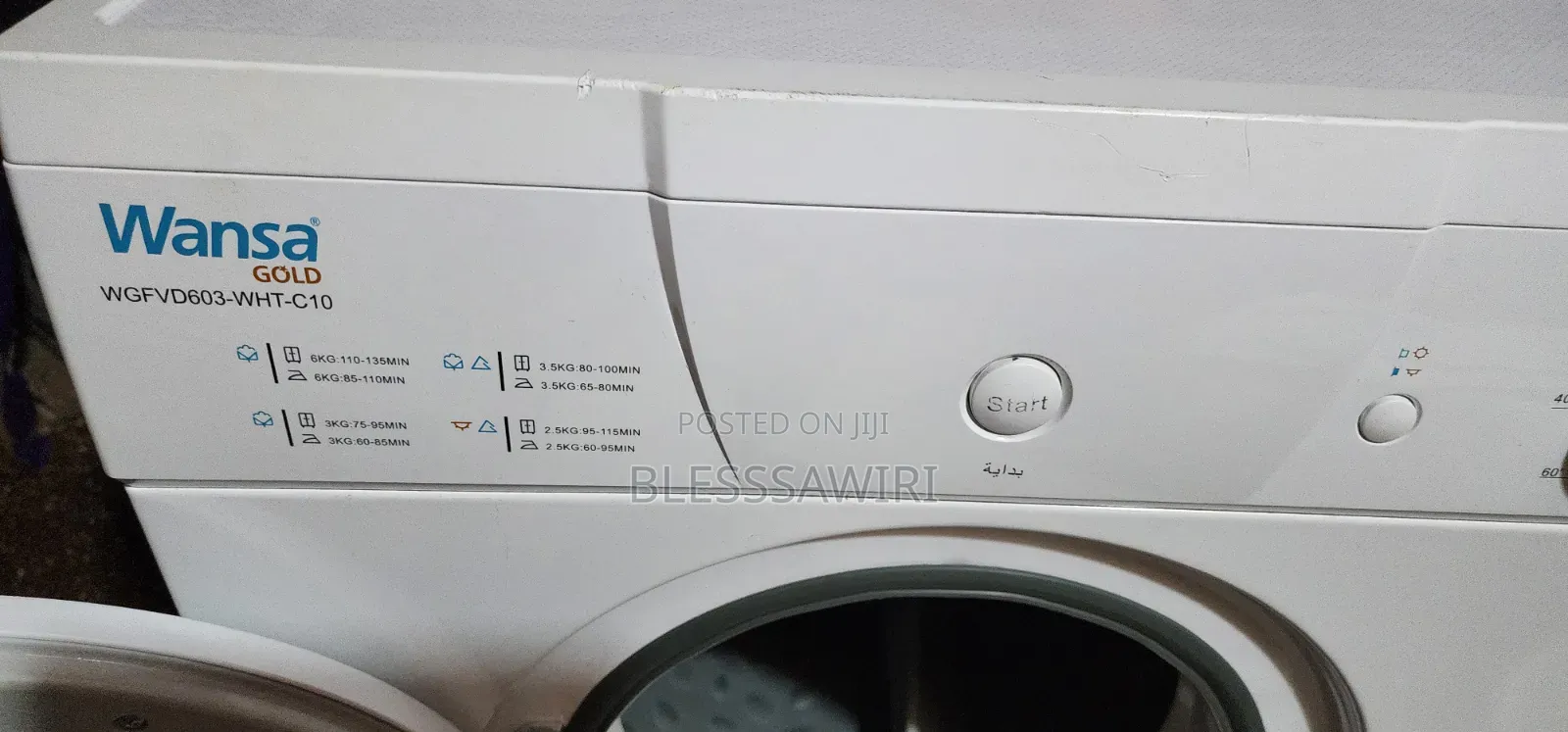 8kg Washing Machine Dryer Wansa Gold Is Air-Vented Clothes Dryer