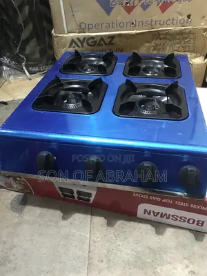 4burner Bossman Table Top Auto Ignition Stove