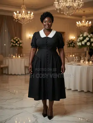 Noir Collar Dress