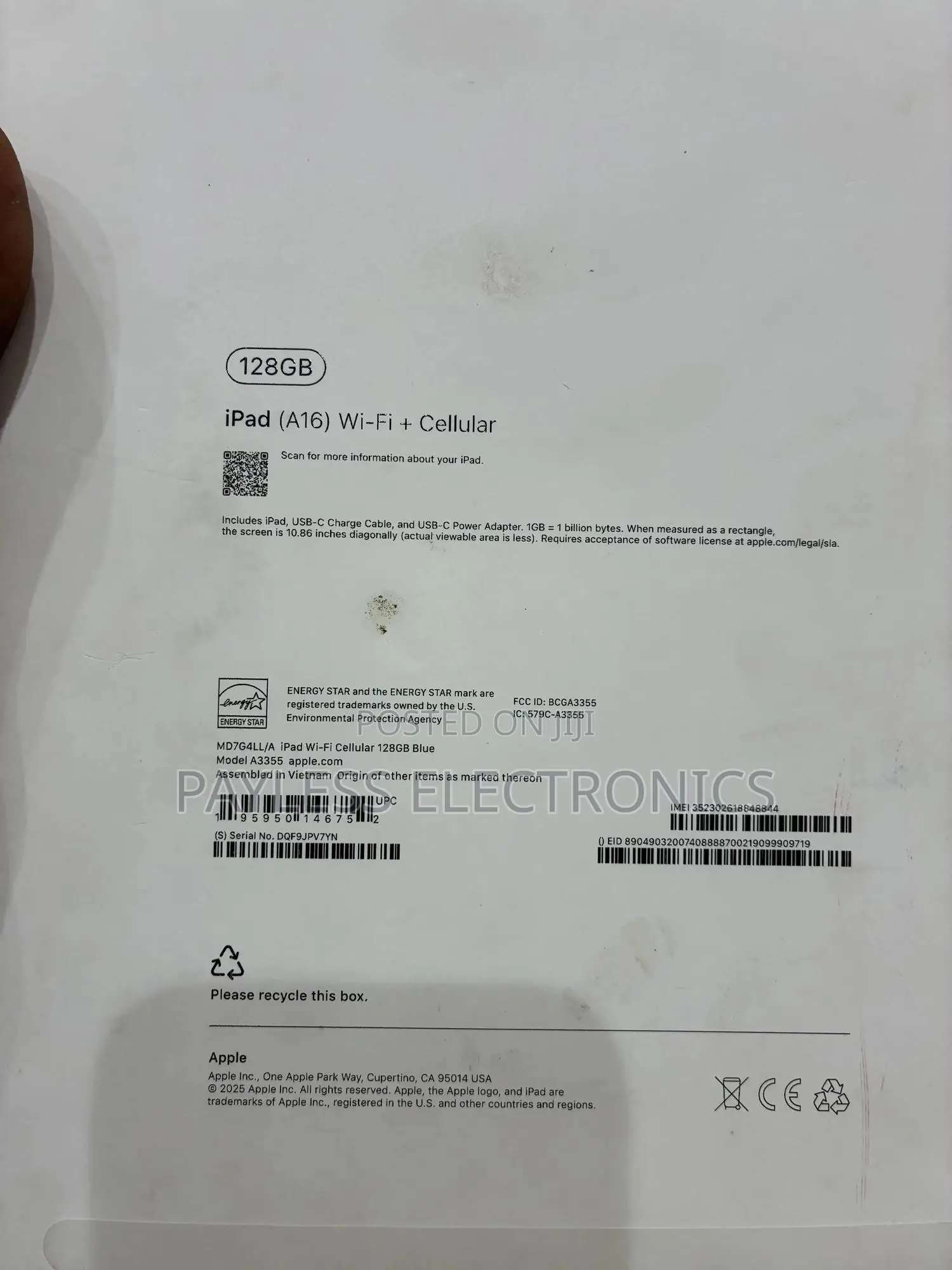 New Apple iPad (2025) 128 GB