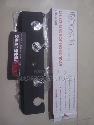Microphone Holder Or Microphone Tray With Stand (4 Mic Holder)