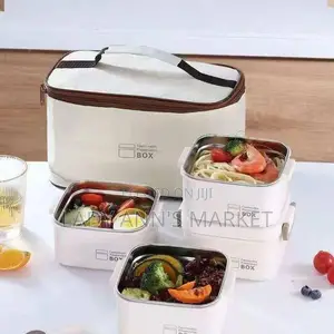 4pcs Lunch Boxes With Insulation Bag