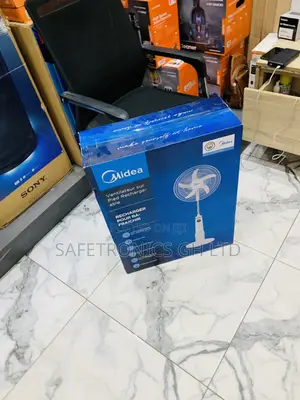 Order Premium Midea 18-Inch Rechargeable Stand Fan