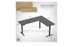 V. I. V. O Black 75 X 63 Corner Table Top