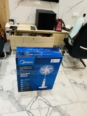 Ultra Modern Midea 18-Inch Rechargeable Stand Fan
