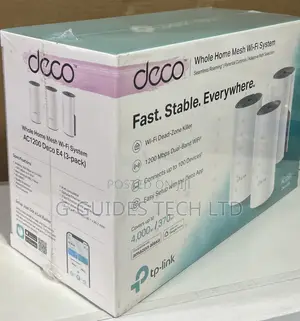 Tp-Link Deco E4 Ac1200 Whole Home Mesh Wi-Fi System 3-Pack