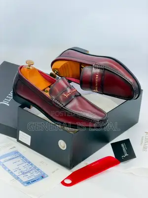 Billionaire Wine Men Leather Loafers Shoe
