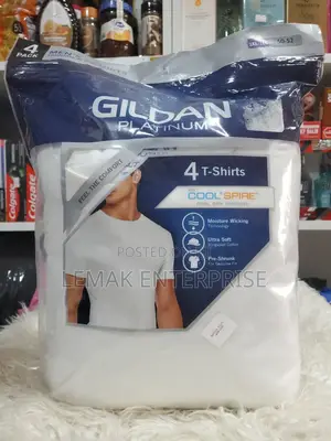 Gildan 4 Pack Platinum T Shirt Size XXL