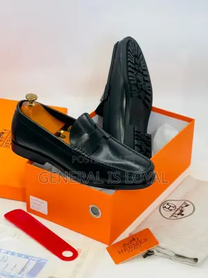 Hermes Loafers Black Colors