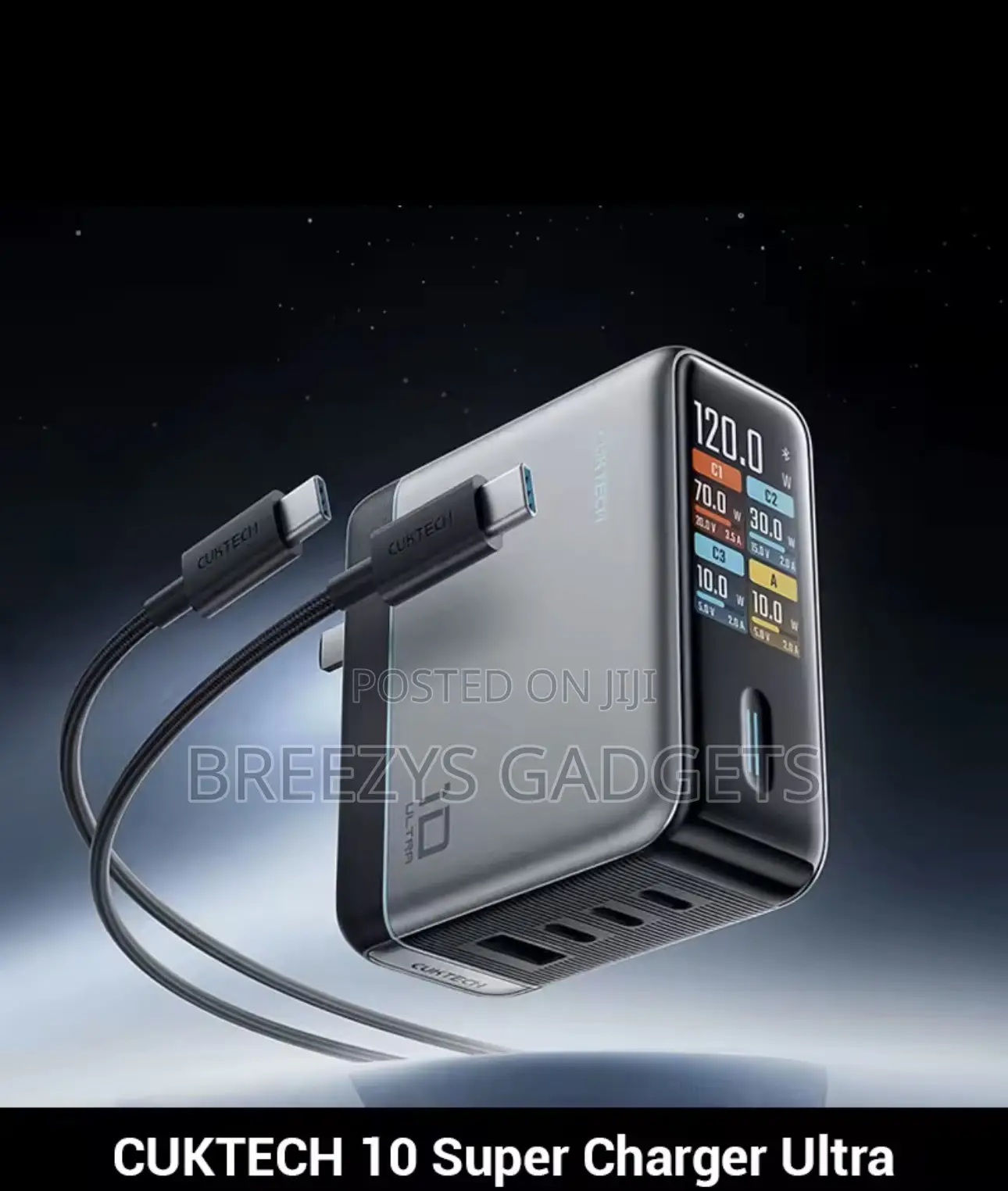 Cuktech 10 Gan Super Charge Ultra 120w 100w Max 4 Ports Usb-C Charger