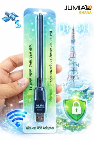 Usb Wifi Adapter 300mbps – Long Range High Sensitivity Antenna