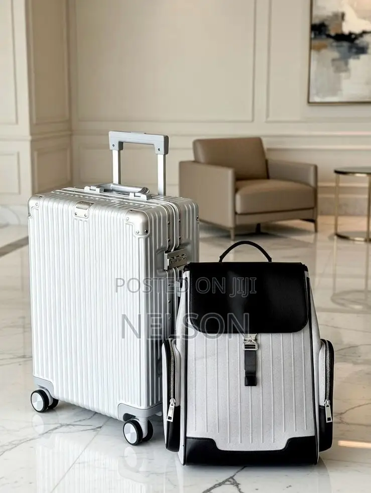 Suitcase and Backpack