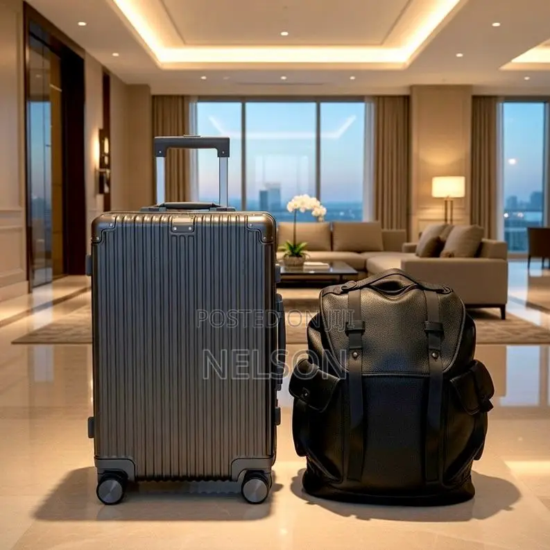 Suitcase and Backpack