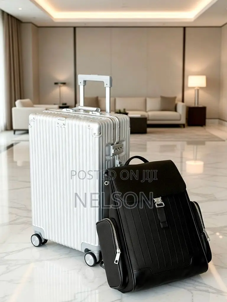 Suitcase and Backpack