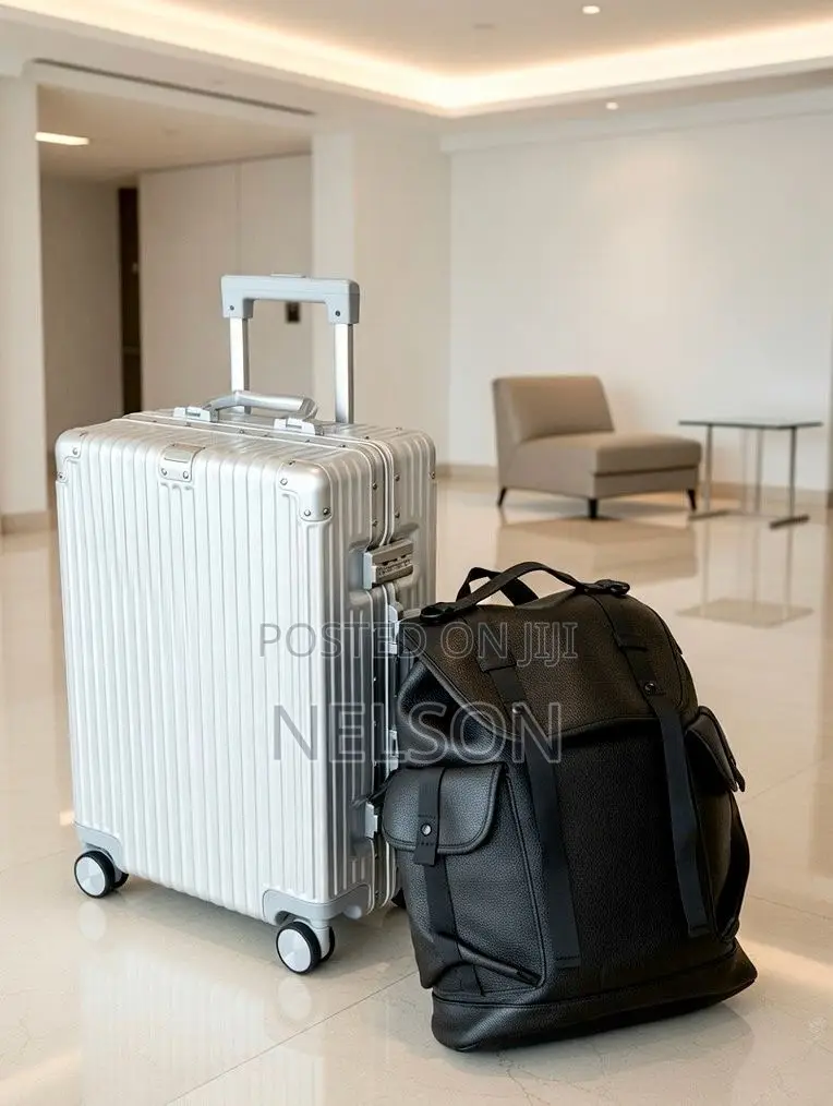 Suitcase and Backpack