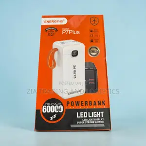 60,000mah Energy-B (P7 Plus) Power Bank – 22.5w Fast Charge