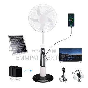 High Class Durable Rechargeable With 2 Bulbs and Solar Panel