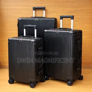 Bopai Aluminium Carry on Suitcase Hard Shell Metal Luggage Travel Case