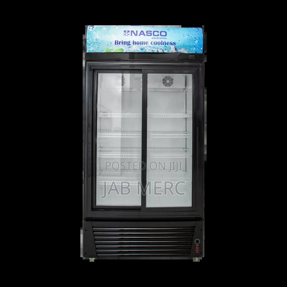 Nasco 728ltrs Display Fridge Double Glass Door Showcase Fridge