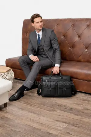Executive Luxe Leather Laptop Bag