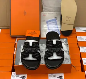 Hermes Men Slippers / Rectangular Stones .