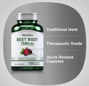 Beet Root Capsules | 120 Count | Quick Release Capsules | Non-gmo