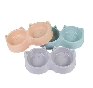 2 in 1 Plastic Cat Bowl