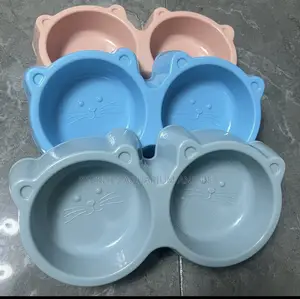 2 in 1 Plastic Cat Bowl