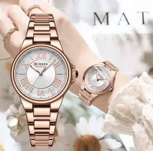 Curren 9091 Women's Quartz Watch Fashion Simple Elegant-Rose Gold