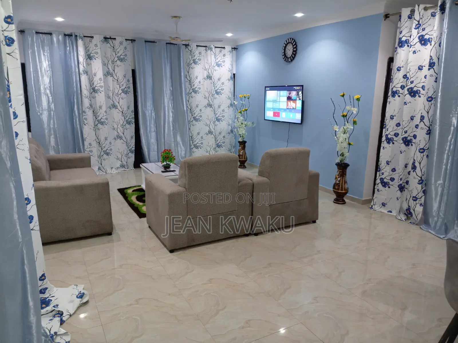 Furnished 2bdrm Apartment in Akweteyman, Market for rent