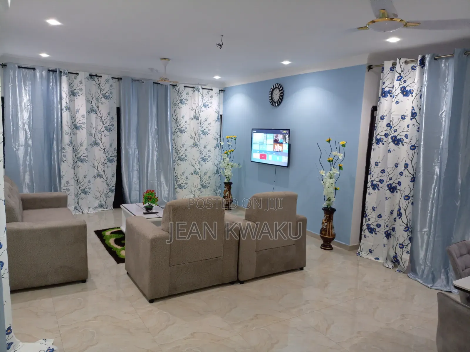 Furnished 2bdrm Apartment in Akweteyman, Market for rent