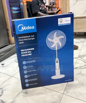 Shop Adorable Midea Electric Rechargeable Fan(White)
