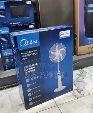 Midea 18” Electric Rechargeable Standing Fan 