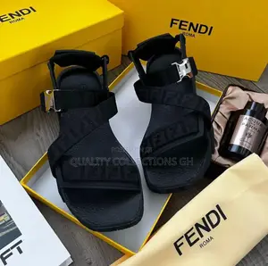 Fendi Black Sandals