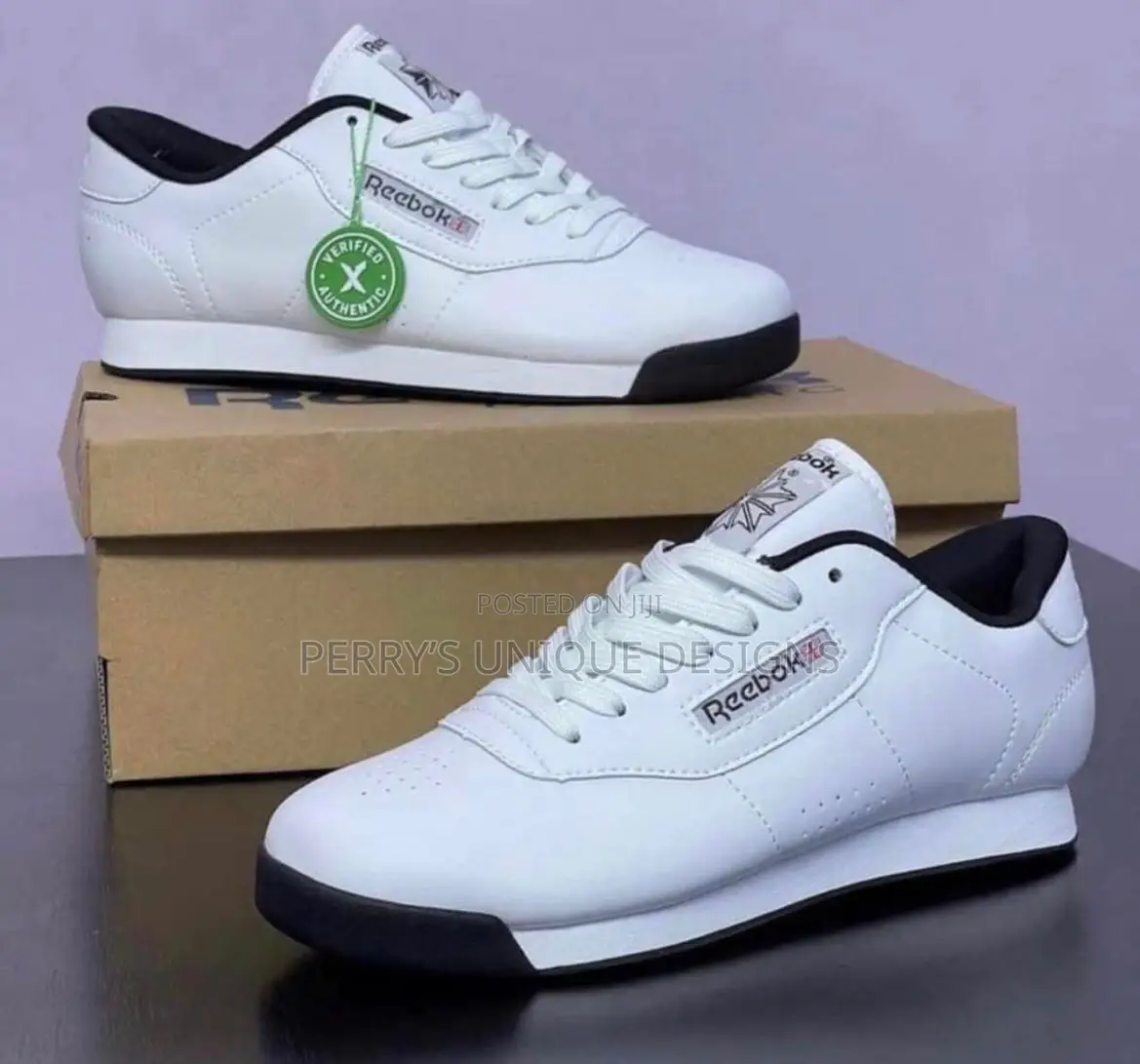 All-White Powerstep Sneakers by Reebok