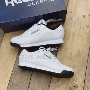 All-White Powerstep Sneakers by Reebok