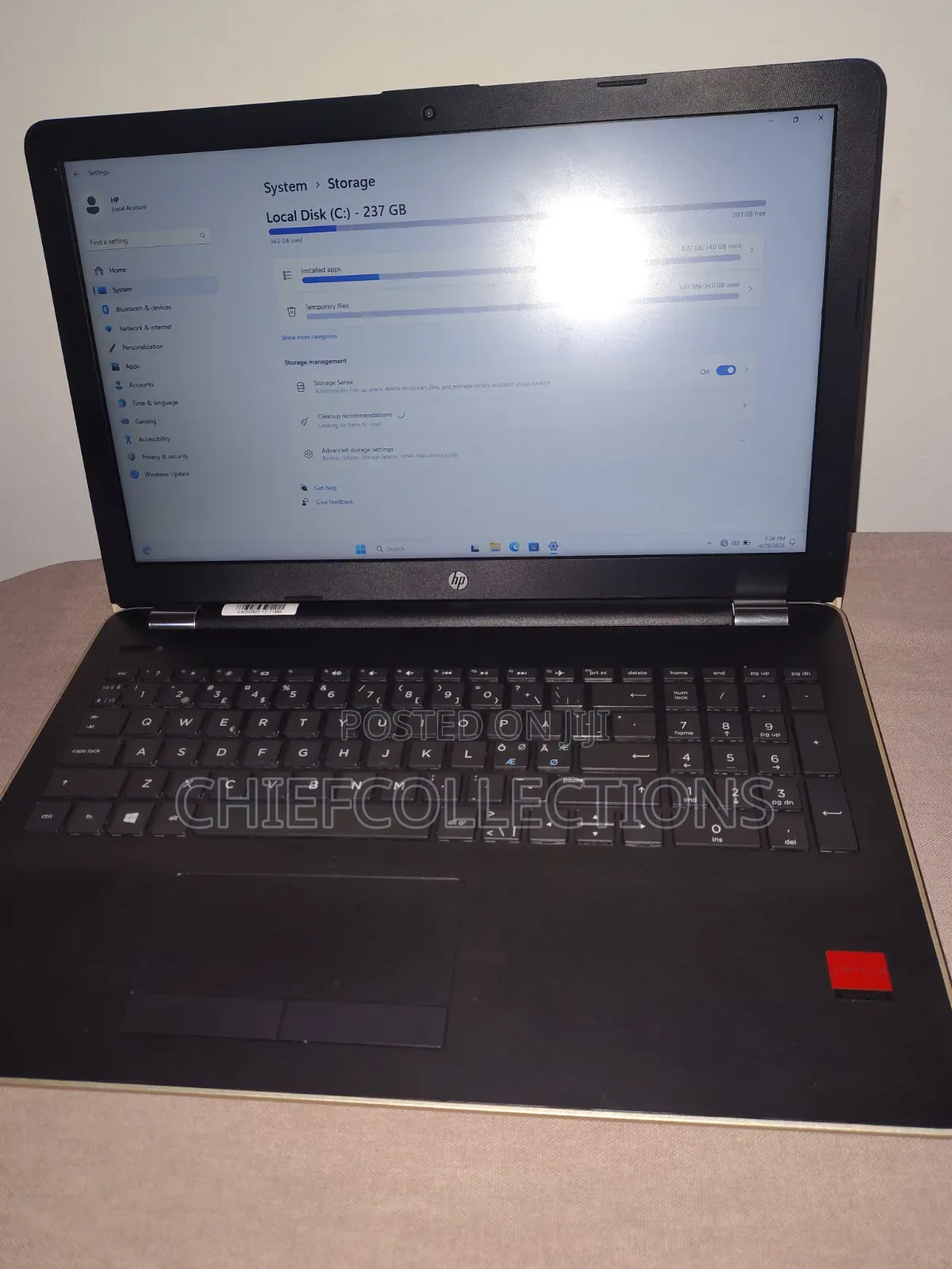 Laptop HP 15 8GB SSD 256GB
