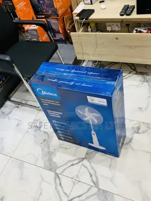 Newly Bulky Midea 18-Inch Rechargeable Standing Fan White