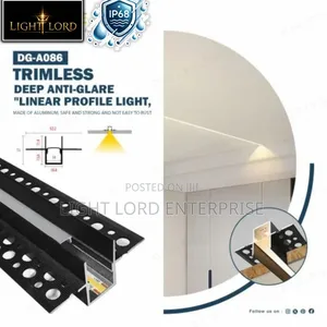 Aluminum Profile Channel Black 10feet