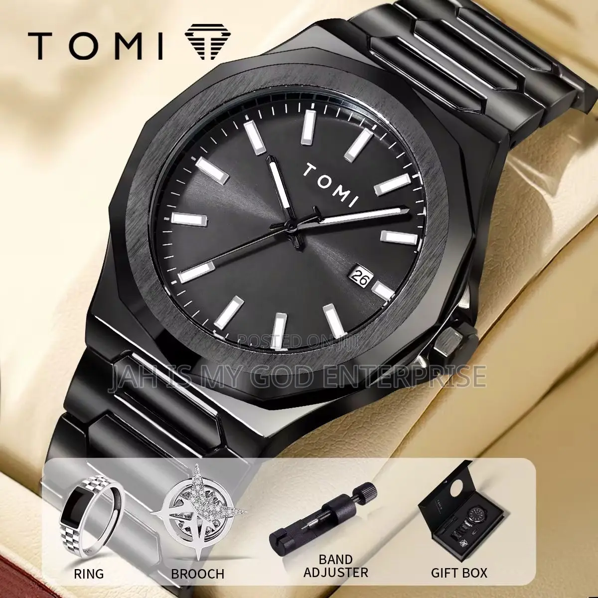 Tomi Men's Quality Simple and Versatile Quartz Watch Relogio Masculino
