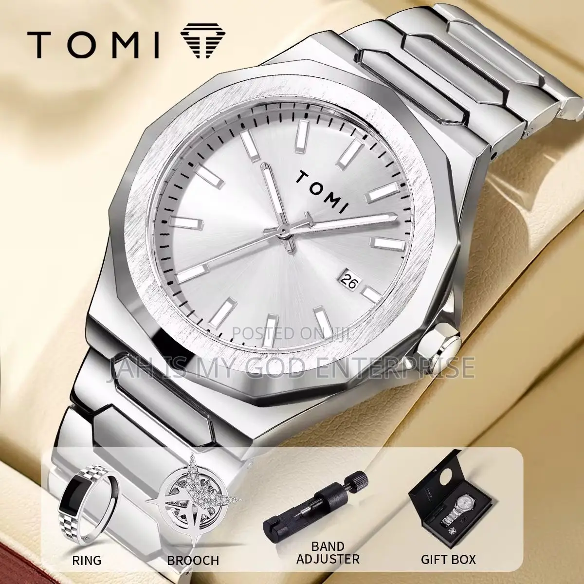 Tomi Men's Quality Simple and Versatile Quartz Watch Relogio Masculino