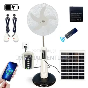 All in One Solar and Electricity Rechargeable Fan