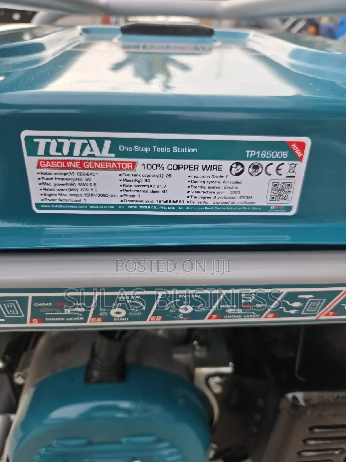 6.5 Kva Petrol Total Generator 10 Hp Engine