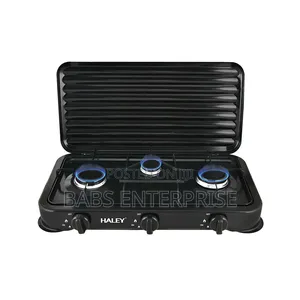 Haley Gas Stove 3 Burner Black
