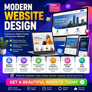 Modern Website Design for Businesses, Shops, Schools, Churches